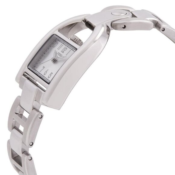 NWT Authentic Fossil Harwell Quartz Silver Dial Women's Watch - Picture 2 of 3